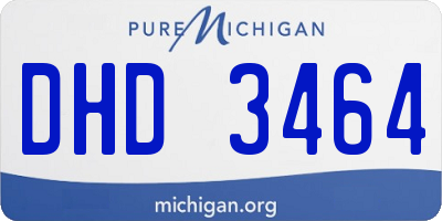 MI license plate DHD3464