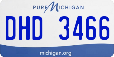 MI license plate DHD3466