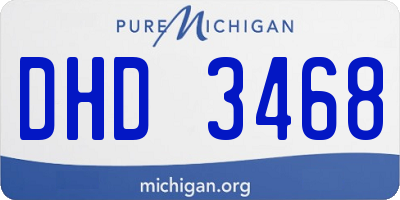 MI license plate DHD3468