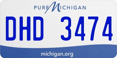 MI license plate DHD3474