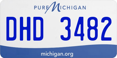 MI license plate DHD3482