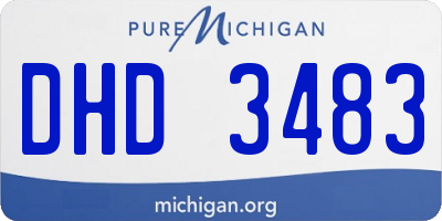 MI license plate DHD3483