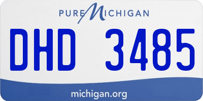 MI license plate DHD3485
