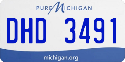 MI license plate DHD3491