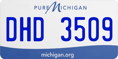 MI license plate DHD3509