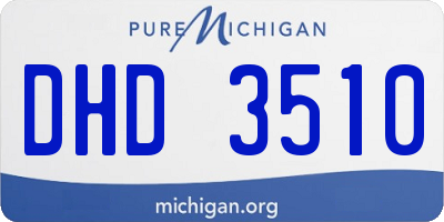 MI license plate DHD3510