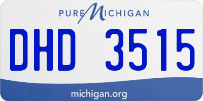 MI license plate DHD3515