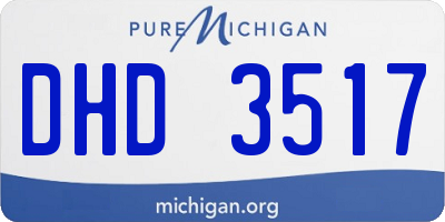 MI license plate DHD3517