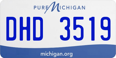 MI license plate DHD3519