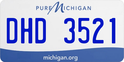 MI license plate DHD3521