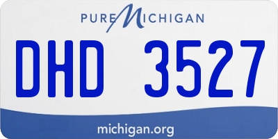 MI license plate DHD3527
