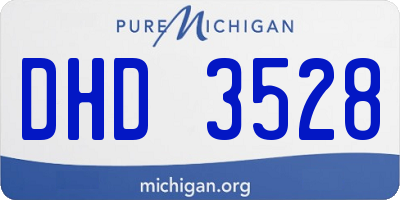 MI license plate DHD3528