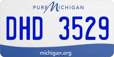 MI license plate DHD3529