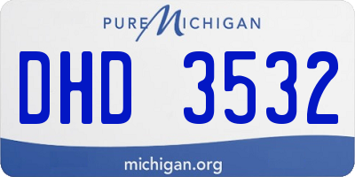 MI license plate DHD3532