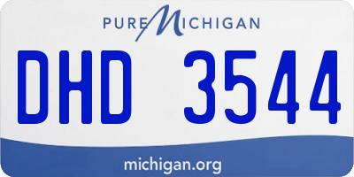 MI license plate DHD3544