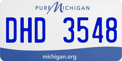 MI license plate DHD3548