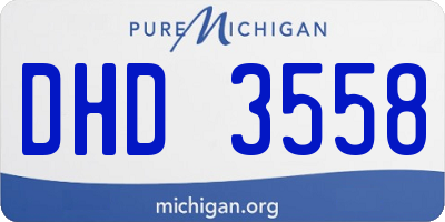MI license plate DHD3558