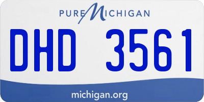 MI license plate DHD3561
