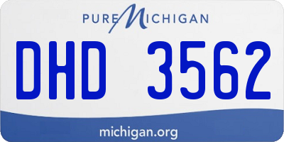 MI license plate DHD3562