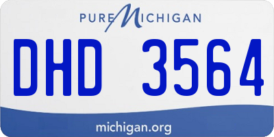 MI license plate DHD3564