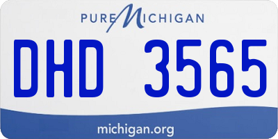 MI license plate DHD3565