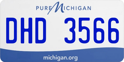 MI license plate DHD3566
