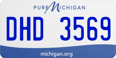 MI license plate DHD3569