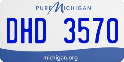 MI license plate DHD3570
