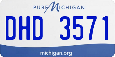 MI license plate DHD3571