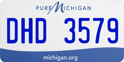 MI license plate DHD3579