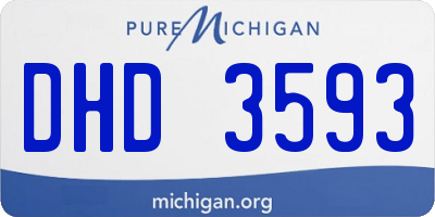 MI license plate DHD3593