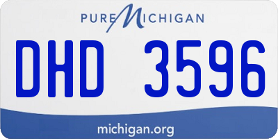 MI license plate DHD3596