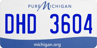 MI license plate DHD3604