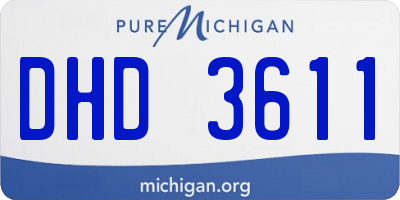 MI license plate DHD3611