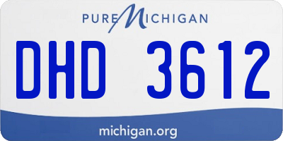 MI license plate DHD3612