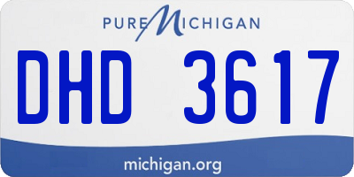 MI license plate DHD3617