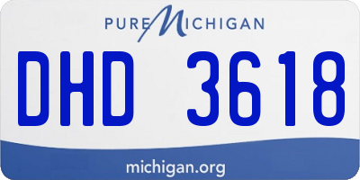 MI license plate DHD3618
