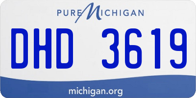 MI license plate DHD3619