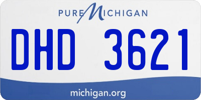 MI license plate DHD3621