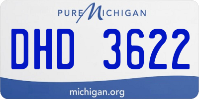 MI license plate DHD3622