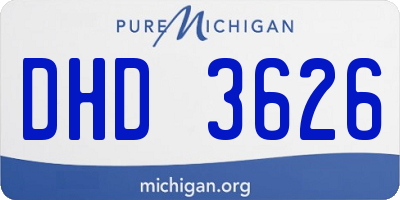 MI license plate DHD3626