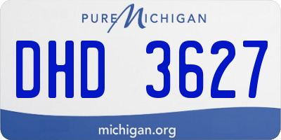 MI license plate DHD3627