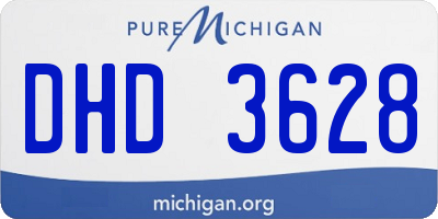 MI license plate DHD3628