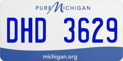 MI license plate DHD3629