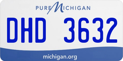 MI license plate DHD3632