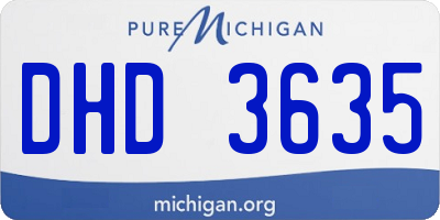 MI license plate DHD3635
