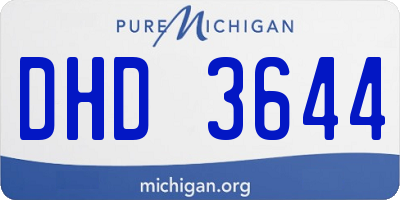 MI license plate DHD3644