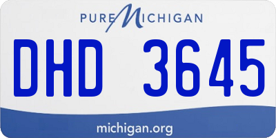 MI license plate DHD3645