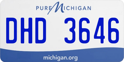 MI license plate DHD3646