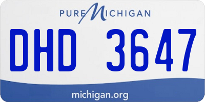 MI license plate DHD3647